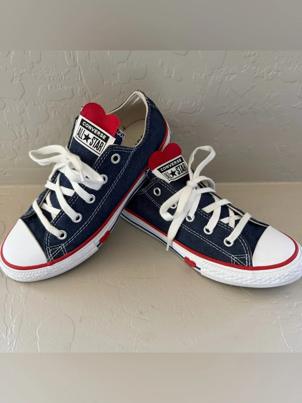 Kids Converse Chuck Taylor All Star Denim Love Low Top Sneaker